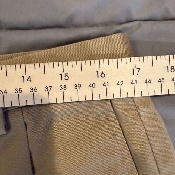 Dockers Odyssey Twill Khaki Trousers Chino Cuffed Pleated Tan Beige Size 36x31 - Picture 9 of 13